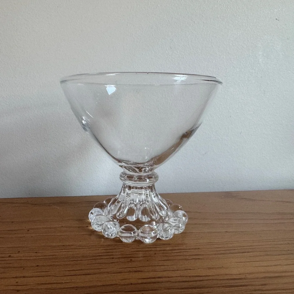 Anchor Hocking Boogie‎ Berwick Footed Sherbet Champagne Glasses Set of 5